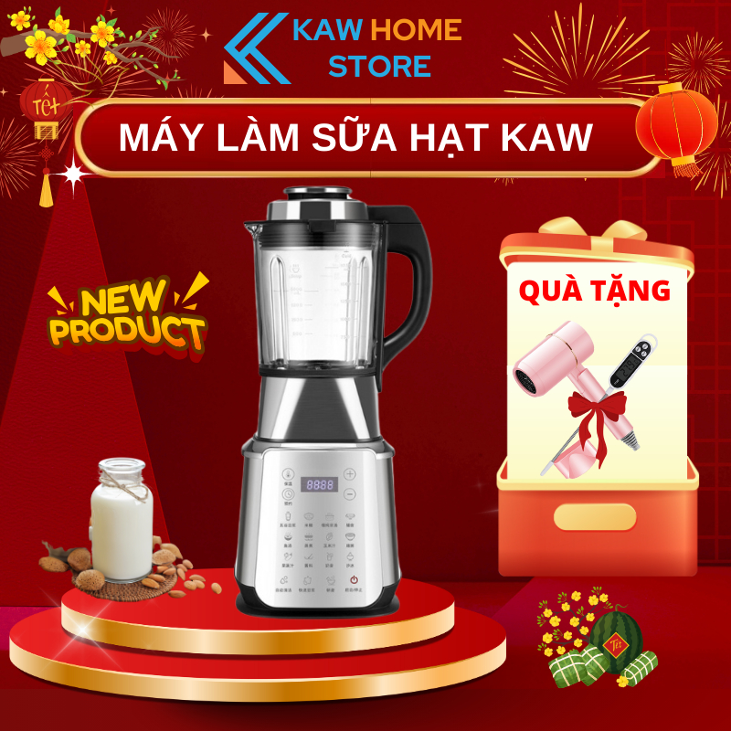 Máy làm sữa hạt Kaw Z-1000, Công suất 1350W, 17 Chức Năng, Dung Tích 1.75L, Bảo  12 tháng