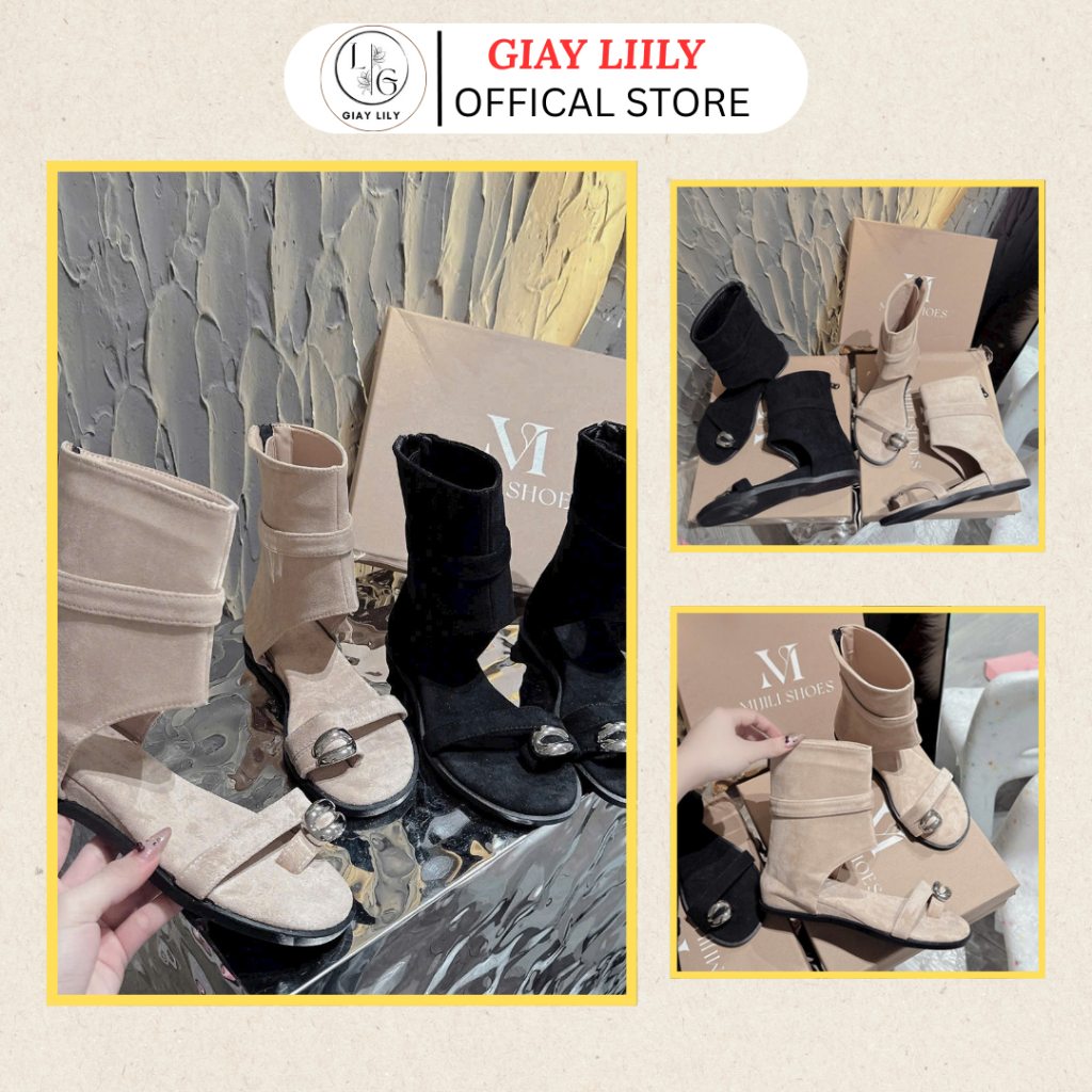 BOOT NỮ Xỏ Ngón Cao Cổ Da Mềm - GIÀY LIILY - BOOT10