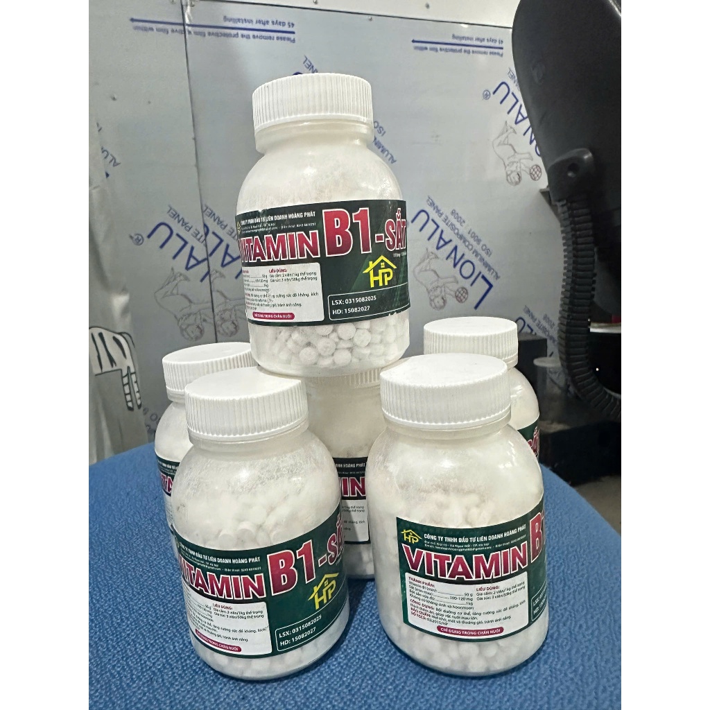 Vitamin B1 viên tăng tính thèm ăn, hỗ trợ tiêu hoá, ngon miệng Cho chó mèo, gà, gia súc, gia cầm (lọ