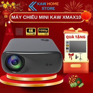 Máy Chiếu Mini KAW XMAX10 Siêu Sáng 12000 Lumens, Hỗ trợ 4K ,Âm Thanh to, Dạy học,Văn Phòng BH 3 Năm