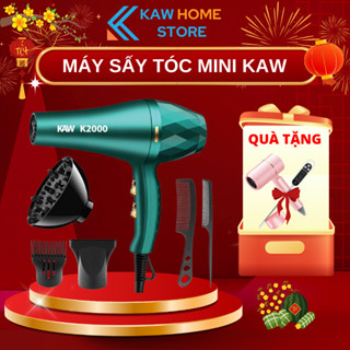 Máy sấy tóc nóng lạnh KAW Công Suất 2000W, Chế Độ Sấy 2 Chiều tặng kèm bộ 5 phụ kiện, BH 12 tháng