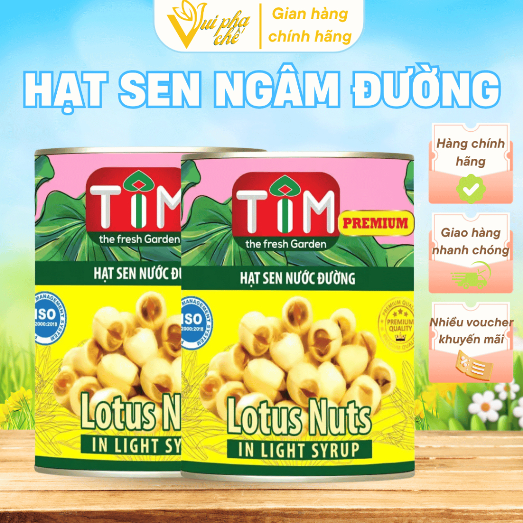 Hạt Sen TIM ( NiF ) - Hạt Sen Nước Đường Lon 560g