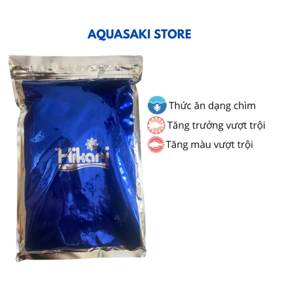 Cám cho catfish, sam, hồng vỹ, pleco, axolotl, Hikari Sinking Carnivore 1KG