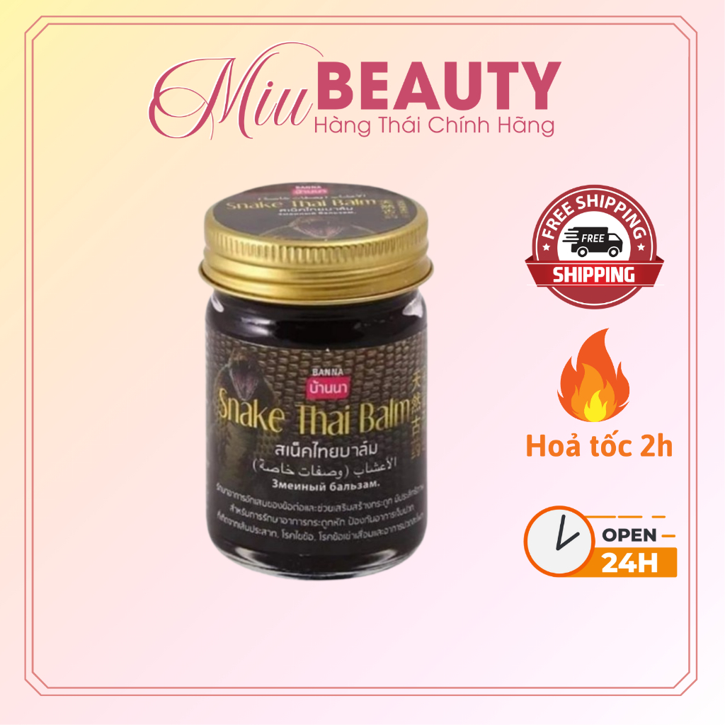 Dầu Cù Là Rắn Hổ Mang Snake Thai Balm 50g