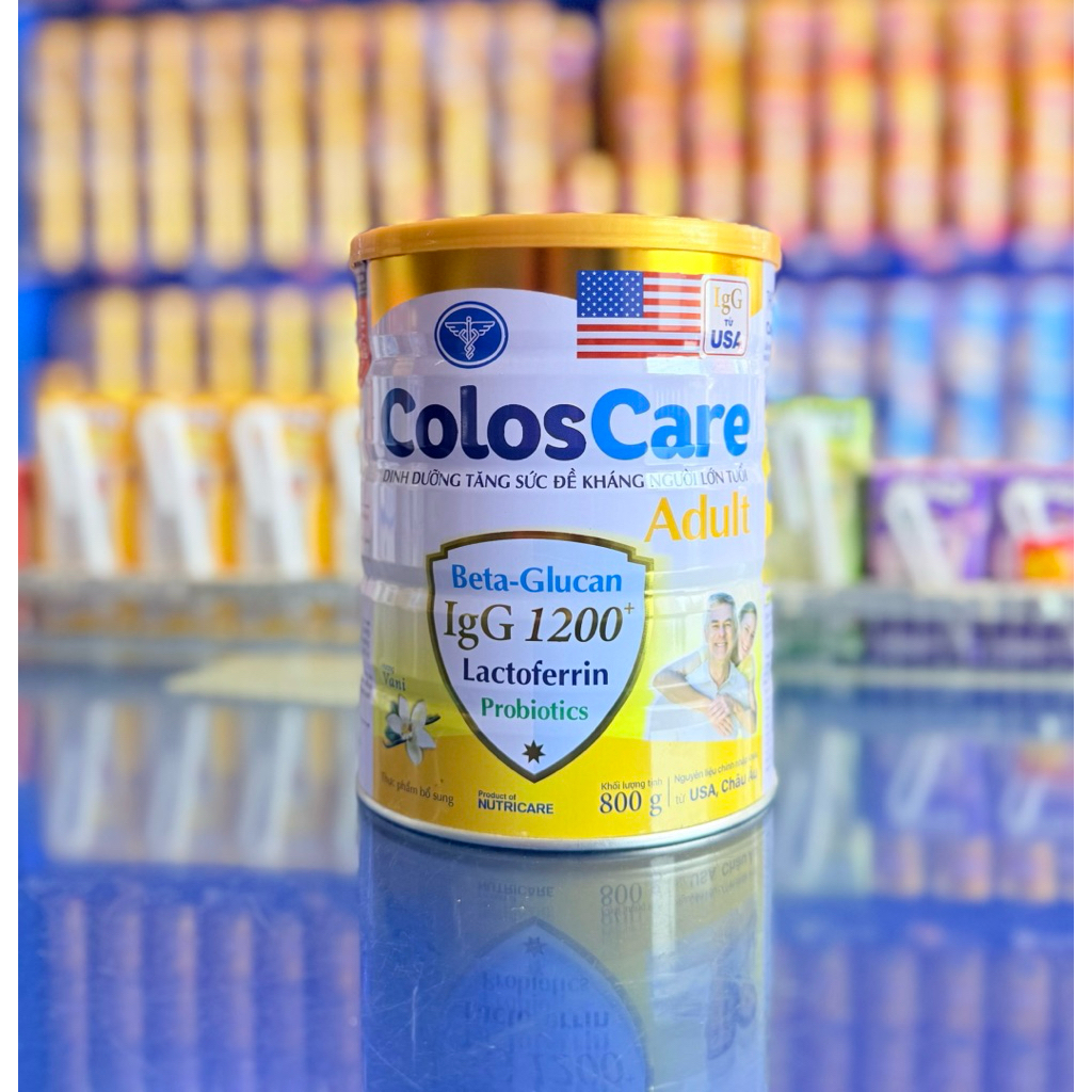 Sữa bột Colos Care Adults Sữa non tăng cường miễn dịch cho người lớn tuổi (800g)