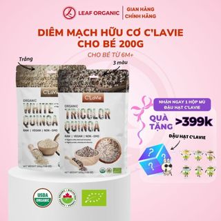  Hạt diêm mạch quinoa hữu cơ C'LaVie 200g 