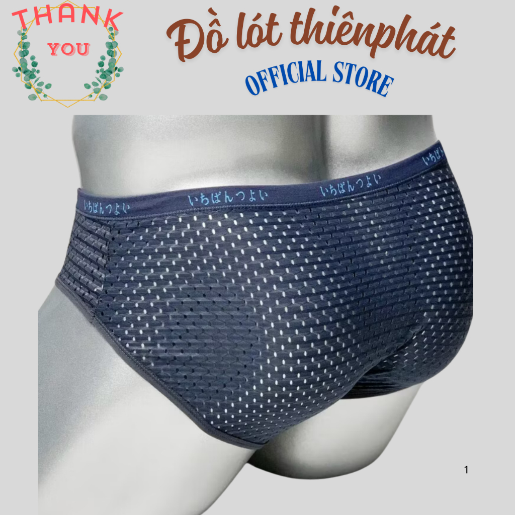 Combo 3 sịp tam giác nam PAZZINI thun lạnh,quần lót kháng khuẩn, không để vết hằn trên da BF006