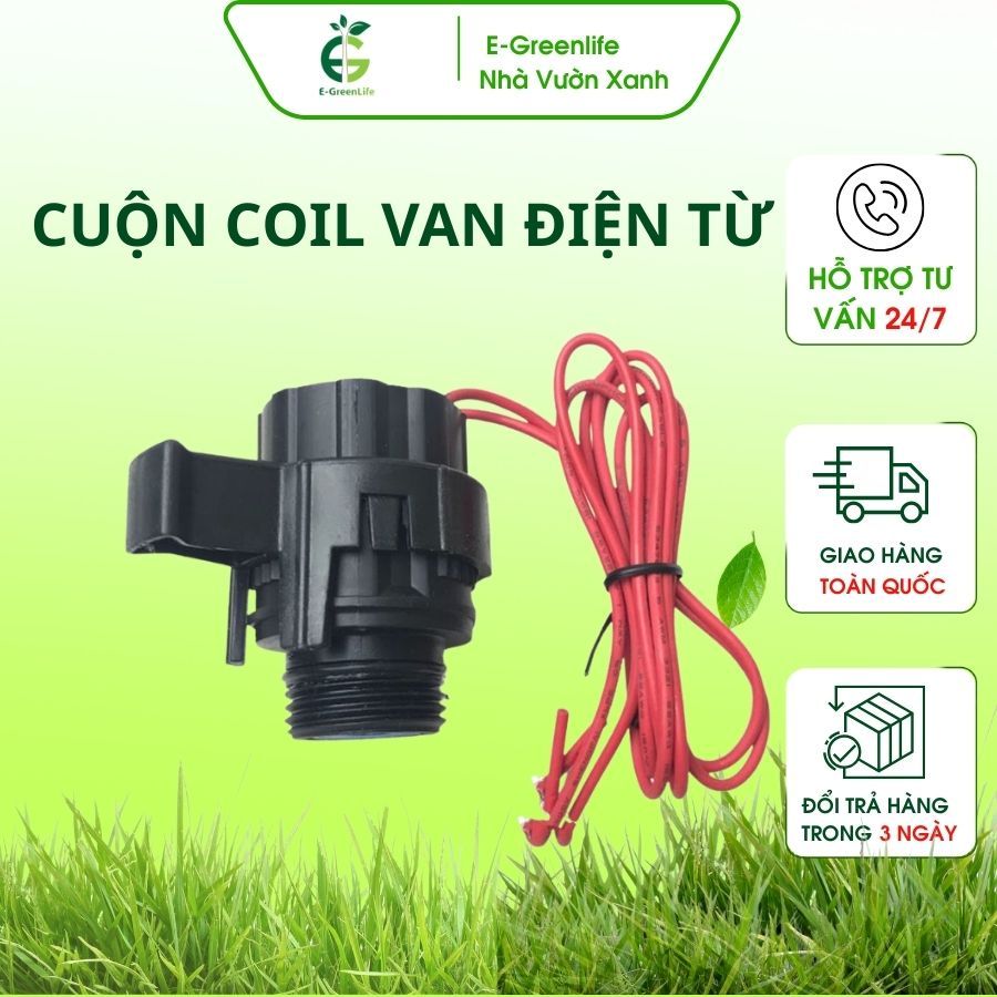 Cuộn coil van điện từ phi 21mm/27mm/34mm/48mm/60mm, Coil điện từ nguồn điện 220v/ 24v. E-Greenlife