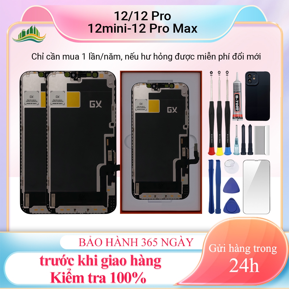 Màn hình GX/KL chính hãng tương thích với iPhone 12/12 Pro/12 mini/12 Pro Max , Bảo hành 12T