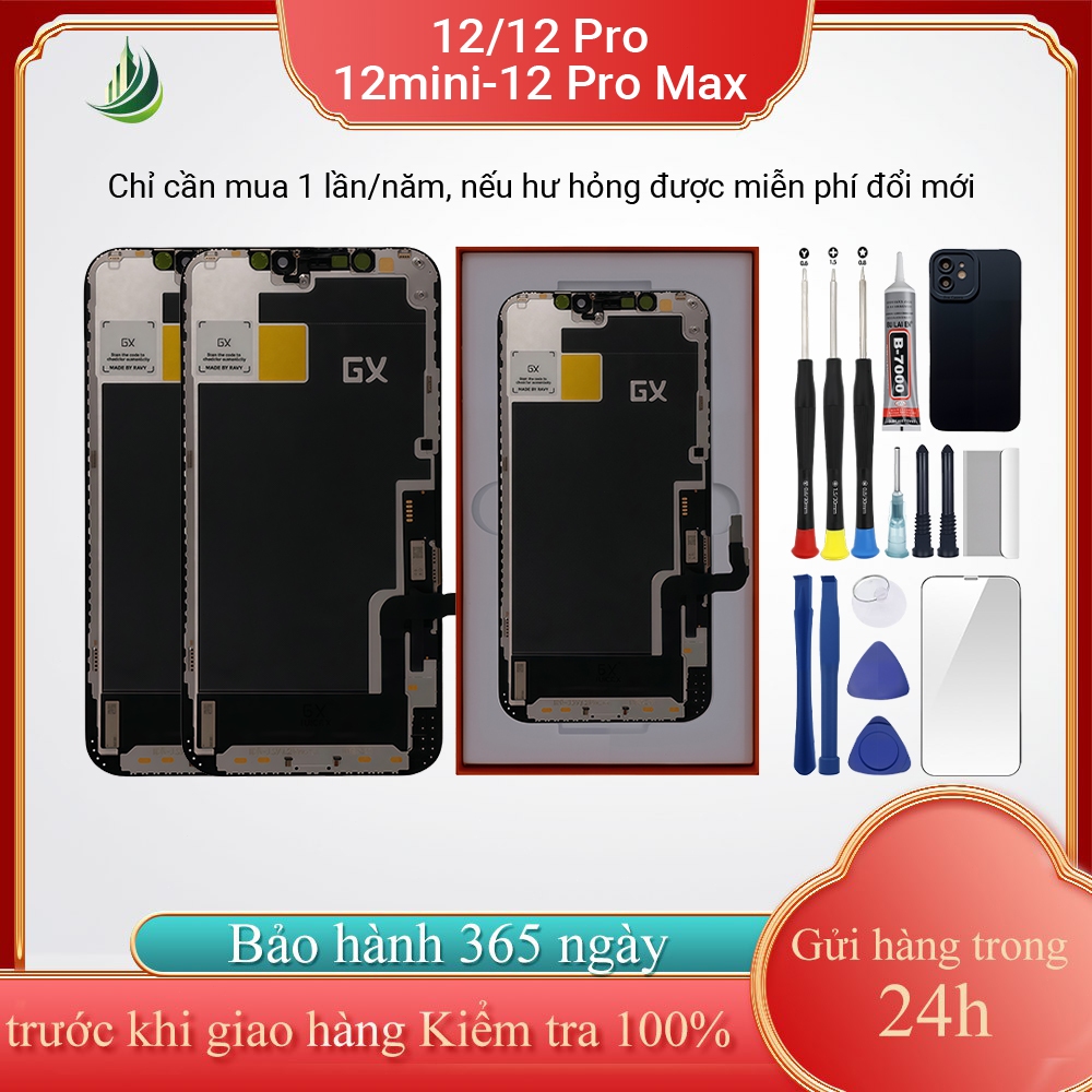 Màn hình GX/KL chính hãng tương thích với iPhone 12/12 Pro/12 mini/12 Pro Max , Bảo hành 12T