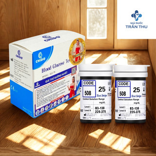 Hộp 50 Que thử đường huyết CHIDO GLS-79 tặng kèm kim lấy máu