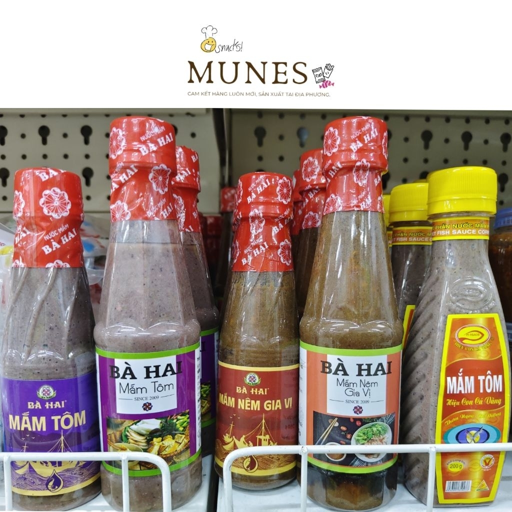 Mắm tôm Bà Hai - chấm thịt luộc & cà pháo, bún riêu, bún đậu,...