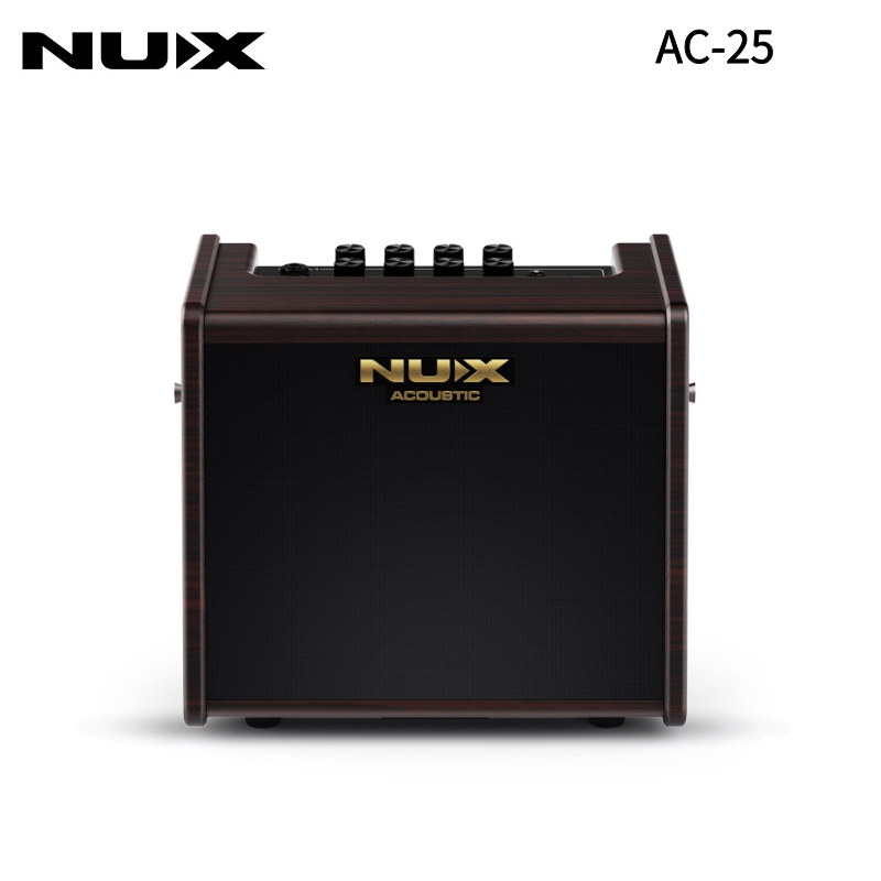 Loa Acoustic NUX AC-25 Di Động - Loa Guitar Pin 25W, Sử Dụng 4 Giờ, Công Nghệ Amp Modeling