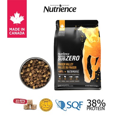 Hạt cho chó Nutrience Subzero Grain-free - gà tây, cá hồi, cá trích, cá tuyết, rau củ quả 500g
