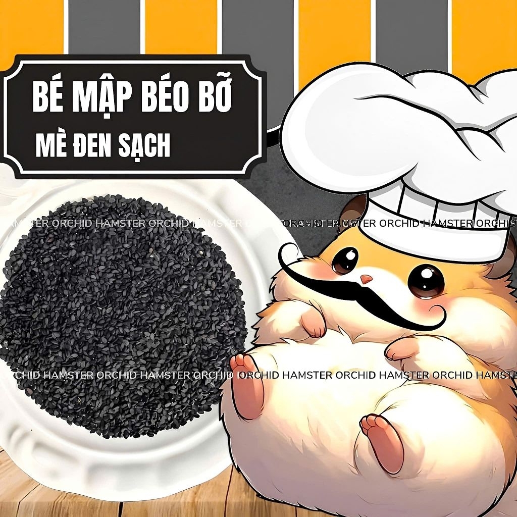 Mè Đen Dưỡng Lông Hamster Hỗ Trợ Đường Tiêu Hoá Sóc/Hamster/Nhím Và Thú Nhỏ