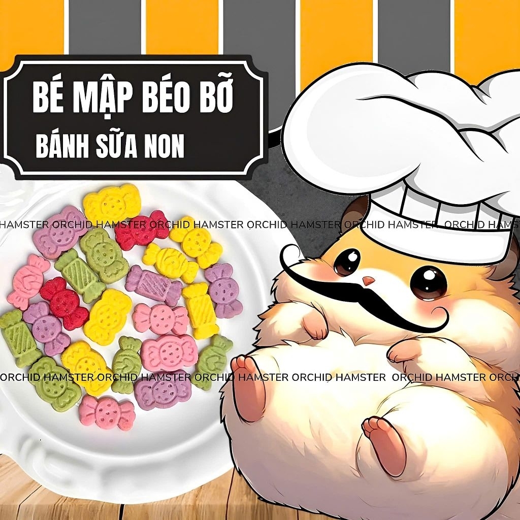 Bánh Sữa Non Hình Kẹo Cho Hamster/Sóc/Nhím Và Thú Nhỏ