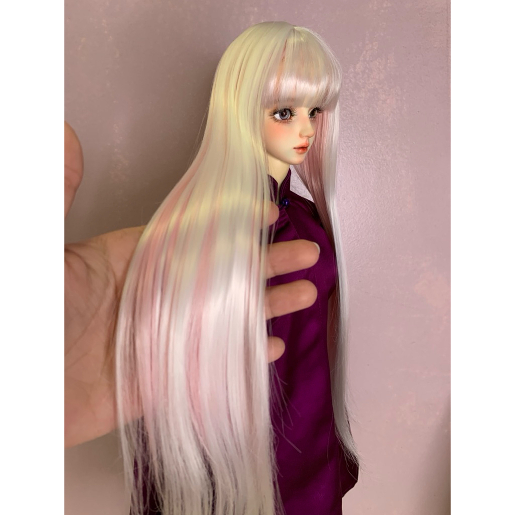 Tóc búp bê BJD - mix - size 22-23cm