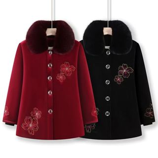  Bà Mẹ 60 Tuổi 70 Mặc Áo Khoác Dày Dặn Mùa Đông Áo Khoác Bà Già 80 Tuổi 