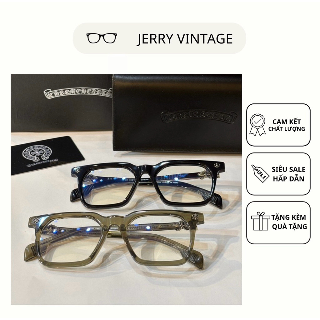 Kính mắt thời trang Jerry CH8266 chống ánh sáng xanh Fullbox