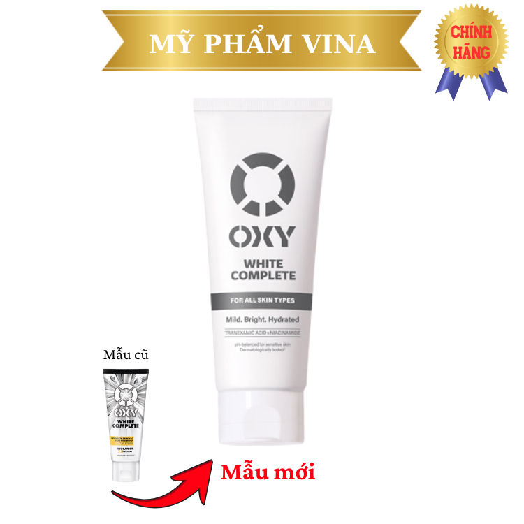 Sữa rửa mặt Oxy White Complete 100g mẫu mới