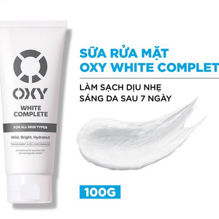 Sữa rửa mặt Oxy White Complete 100g mẫu mới