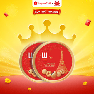   VC 15%  Bánh Quy Bơ Thập Cẩm Công Thức Pháp LU Hộp 180g 320g 540g 600g 720g - LIVE HANNAH 