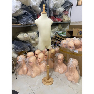 Manocanh e bé 6 tuổi chân gỗ tròn (0 ghim kim đc)