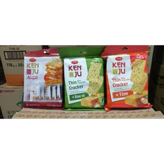  thùng 18 túi bánh quy kenju richy đủ vị gồm rau củ  tôm  kem dẻo 