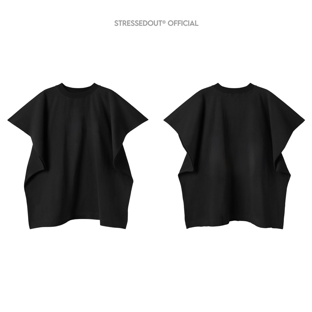 Áo thun trơn Stressedout form cánh dơi Premium Cotton 100% / Unisex định lượng 280gsm