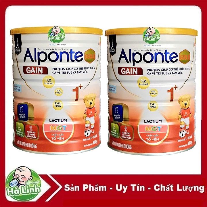 Combo 2 Lon Sữa Alponte Gain 1+ 800g [HSD 03/2028]