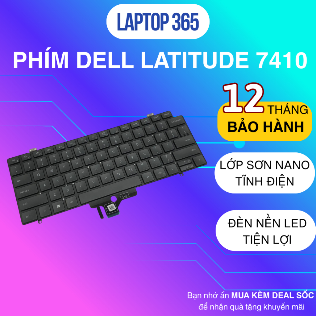 Bàn phím Laptop Dell Latitude 7410 / 7410 2 in 1
