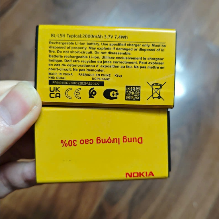 Pin Nokia BL-L5H cho nokia 110pro, 105pro, 215,… dung lượng cao 2000 mah