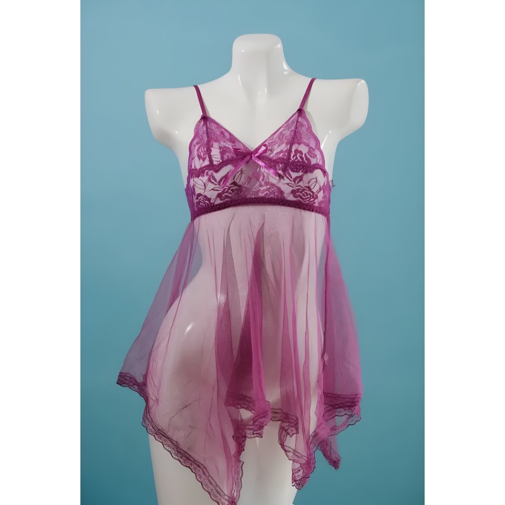 Bộ đồ váy ngủ nữ kiểu ren đuôi cá 2 dây KB01 | BigBuy360 - bigbuy360.vn