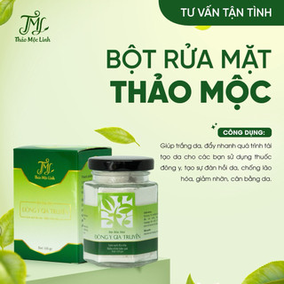 [CHÍNH HÃNG] Bột Rửa Mặt Dành Cho Da Nhờn Thảo Mộc Linh.