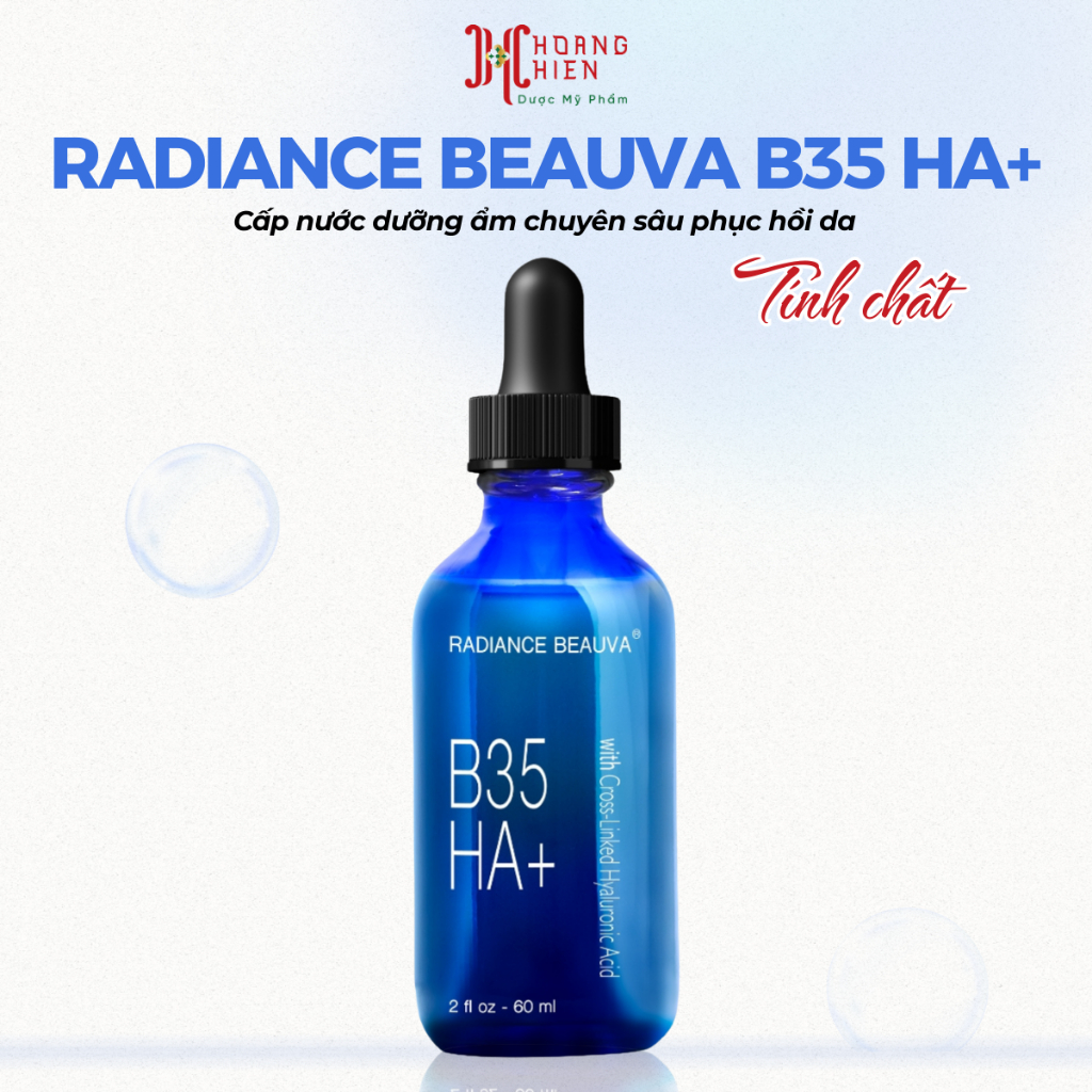 Serum phục hồi Radiance Beauva B35 HA+ With Crosslink HA dưỡng sâu mềm mại làn da
