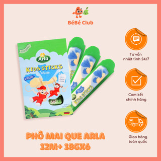 Phô Mai Arla Sticks Cho Bé 12M+ Snack Ăn Dặm 6 Que 18g