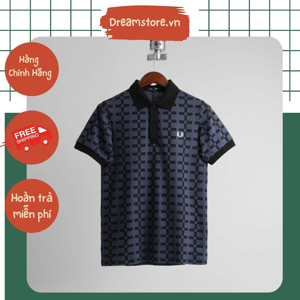 Áo Polo Fred Perry Xanh Caro Hàng Chính Hãng | Dream Store
