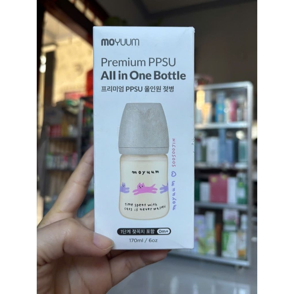 Bình sữa Moyuum Premium PPSU All in One Bottle (Bình sữa PPSU cao cấp All in One Moyuum) 170ml