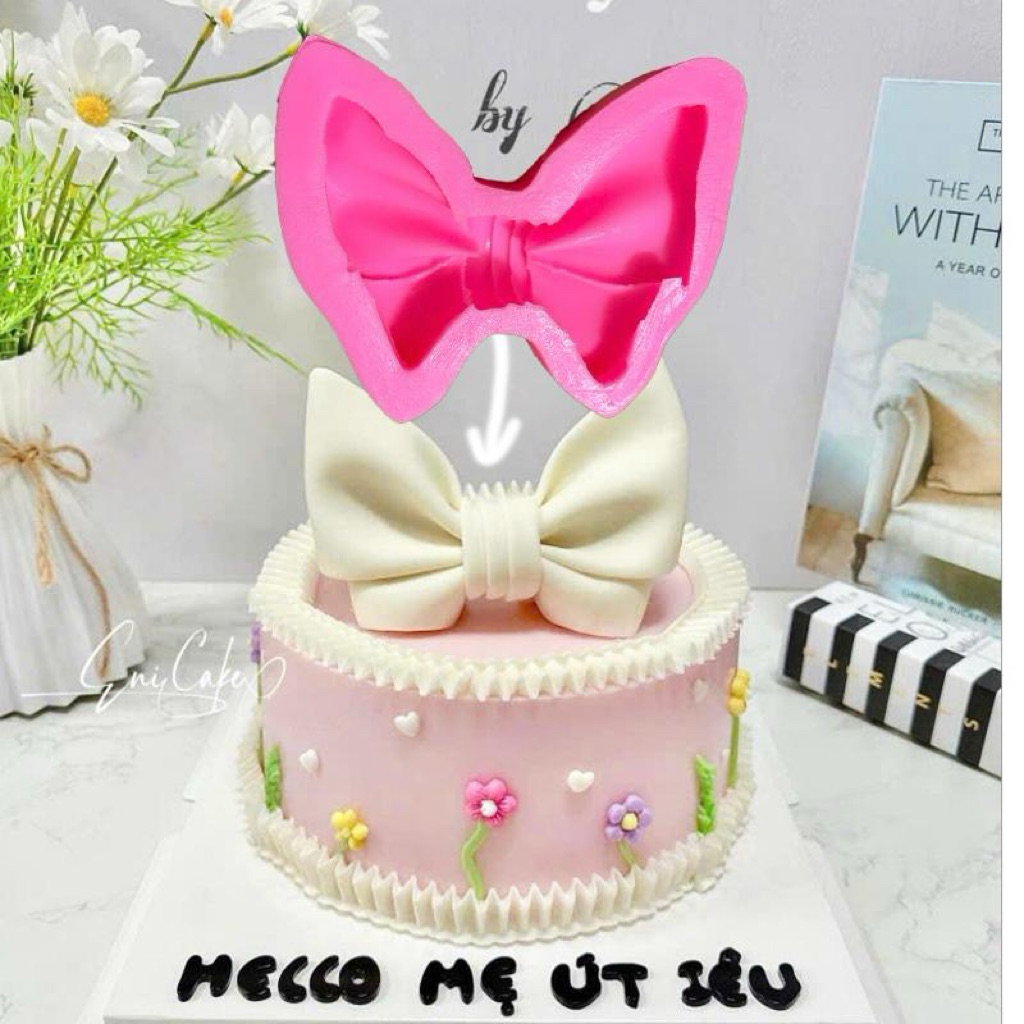 khuôn nơ đại 15cm khuôn silicon nơ N113