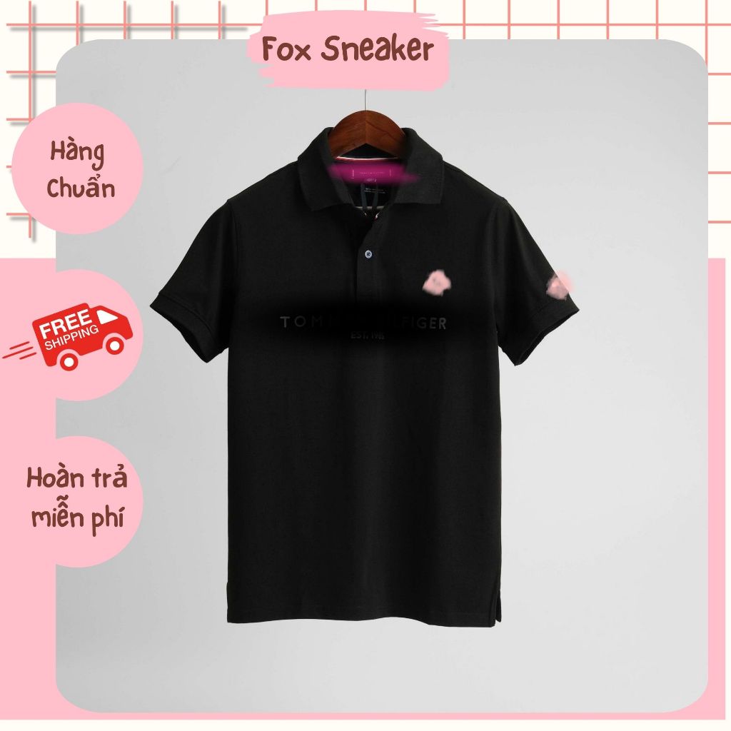 Áo Polo Ragular Fit 1985 Đen | Fox Sneaker