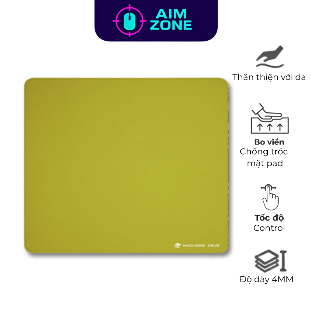 [Sẵn Giao] Lót chuột Gaming FGG Madlions Zeus Matcha Xsoft | Pad Control | Pad Chuột Chơi Game - NEW