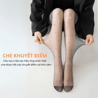  Quần Tất Giữ Nhiệt 2 Lớp Lót Nỉ Siêu Ấm Che Khuyết Điểm Tạo Hiệu Ứng Thon Gọn Chân 3180-6180 