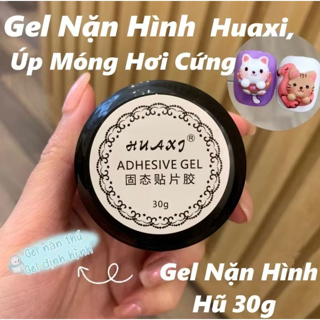 Gel nặn hình trong , gel đa năng nặn hinh gel khô Huaxi úp móng