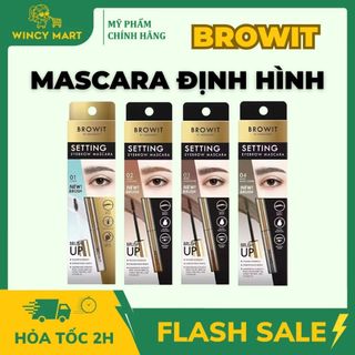  Bút Định Hình Lông Mày Không Nhòe Không Trôi Setting Eyebrow Mascara Trang Điểm Làm Đẹp NongChat Thái Lan - Wincy Mart 