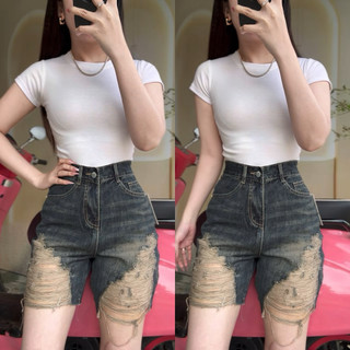  TIENSTYLE - Quần jean ngốrách nhiều 2 bên màu bụi cá tính trẻ trung Quần jean nữ Bigsize 90kg chất denim mềm 
