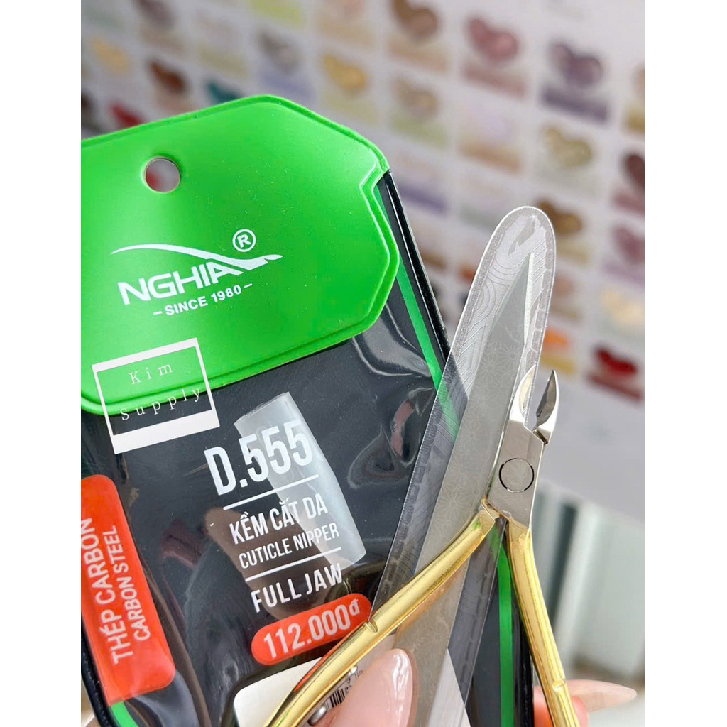 Kềm Nghĩa cắt da D555 Chính hãng hàng dập nổi