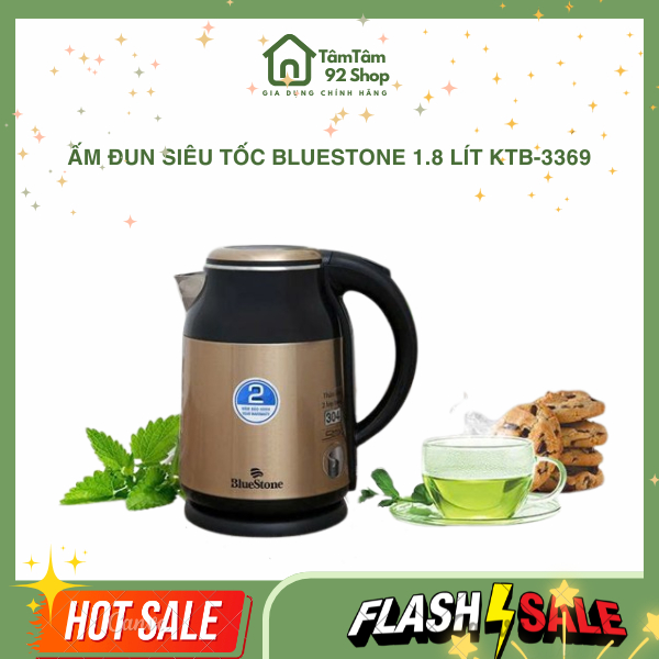 Ấm Đun Siêu Tốc Bluestone 1.8 lít KTB-3369