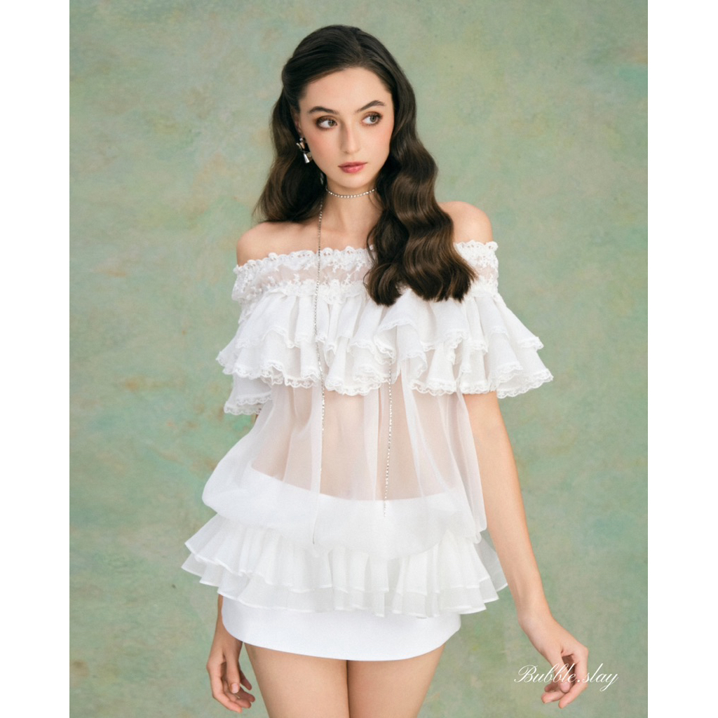 BUBBLE - TYRA WHITE TOP