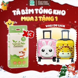   3A   COMBO DU LỊCH  COMBO 3 BỊCH tã bỉm Amor Natural mềm mỏng thấm tốt size NB tới 4XL 