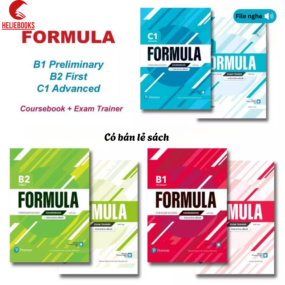 Sách - Formula for Exam Success B1,B2,C1 - Kèm audio và đáp án - Bản in lazer đẹp nét
